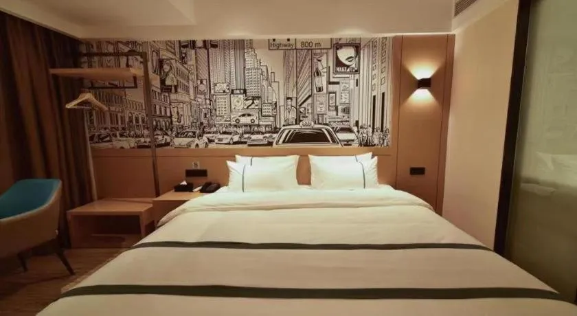 Bed in City Comfort Inn Zhaoqing Sihui Nanjiang Industrial Park