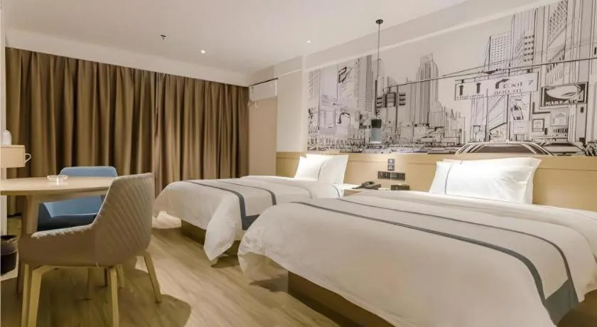 Bed in City Comfort Inn Zhaoqing Sihui Nanjiang Industrial Park