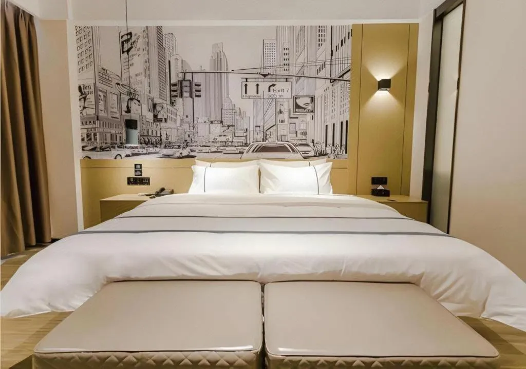 Bed in City Comfort Inn Zhaoqing Sihui Nanjiang Industrial Park