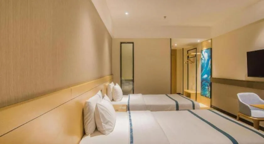 Bed in City Comfort Inn Liuzhou Longtan Park Ma'anshan Baiyun