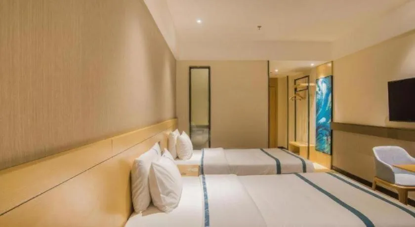 Bed in City Comfort Inn Liuzhou Longtan Park Ma'anshan Baiyun