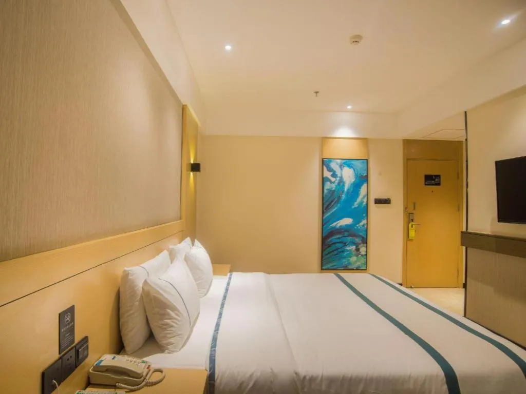 Bed in City Comfort Inn Liuzhou Longtan Park Ma'anshan Baiyun