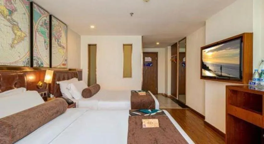 Bed in James Joyce Coffetel Guilin Railway Station Xiangbi Mountain Liangjiang Sihu Wharf