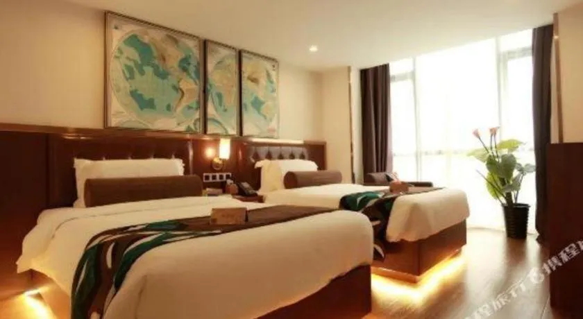 Bed in James Joyce Coffetel Guilin Railway Station Xiangbi Mountain Liangjiang Sihu Wharf