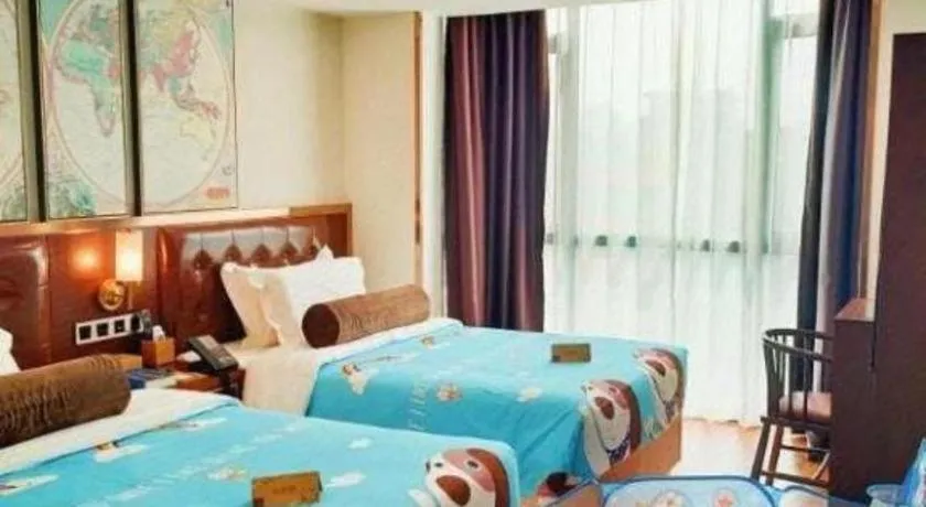 Bed in James Joyce Coffetel Guilin Railway Station Xiangbi Mountain Liangjiang Sihu Wharf