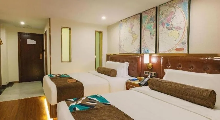 Bed in James Joyce Coffetel Guilin Railway Station Xiangbi Mountain Liangjiang Sihu Wharf