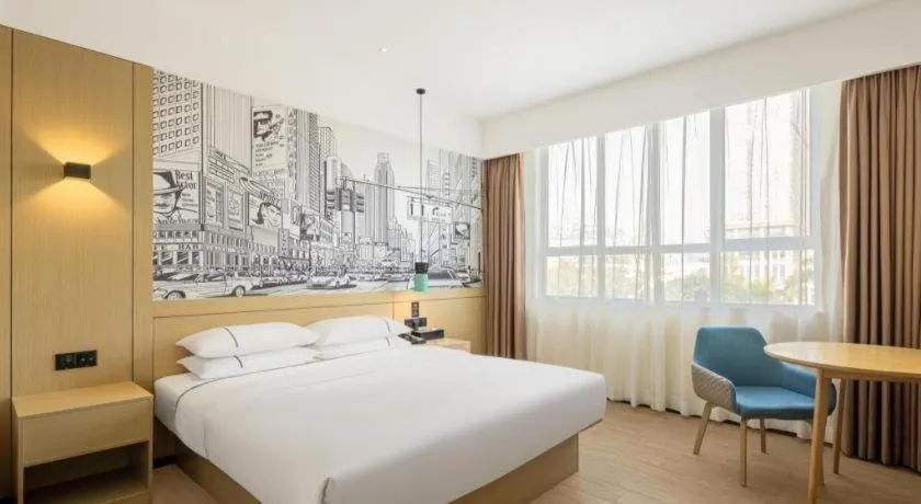 Bed in City Comfort Inn Foshan Sanshui Datang