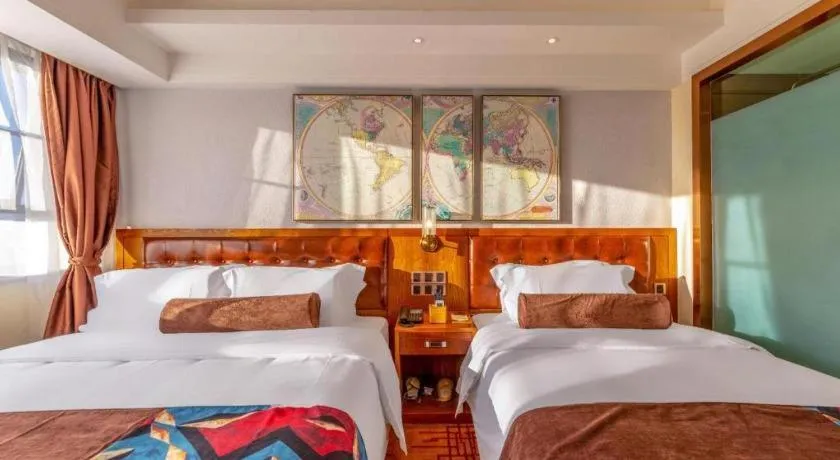 Bed in James Joyce Coffetel Kunming Railway Station Huancheng Nan Road Metro Station