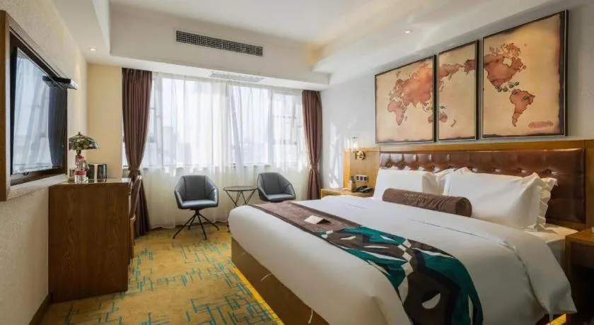 Bed in James Joyce Coffetel Kunming Railway Station Huancheng Nan Road Metro Station