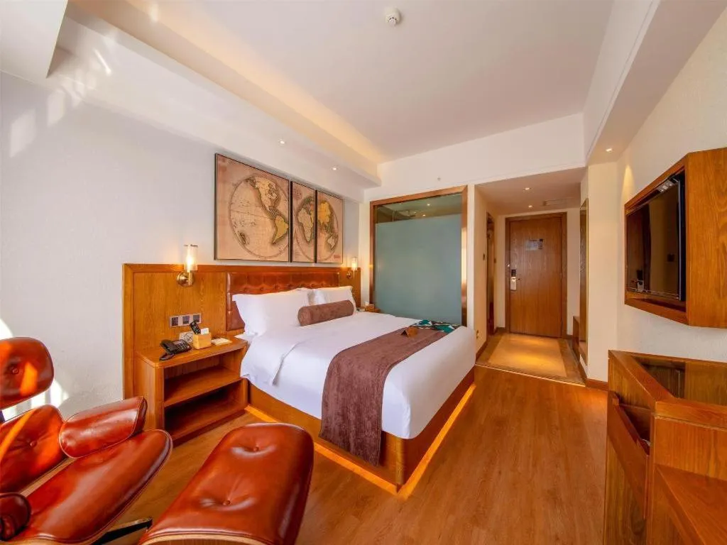 Bed in James Joyce Coffetel Kunming Railway Station Huancheng Nan Road Metro Station