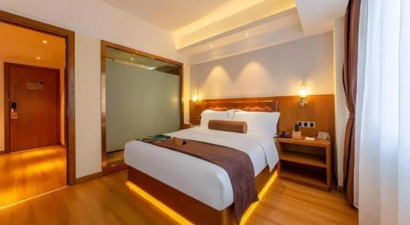 Bed in James Joyce Coffetel Kunming Railway Station Huancheng Nan Road Metro Station