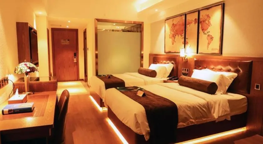 Bed in James Joyce Coffetel Kunming Railway Station Huancheng Nan Road Metro Station