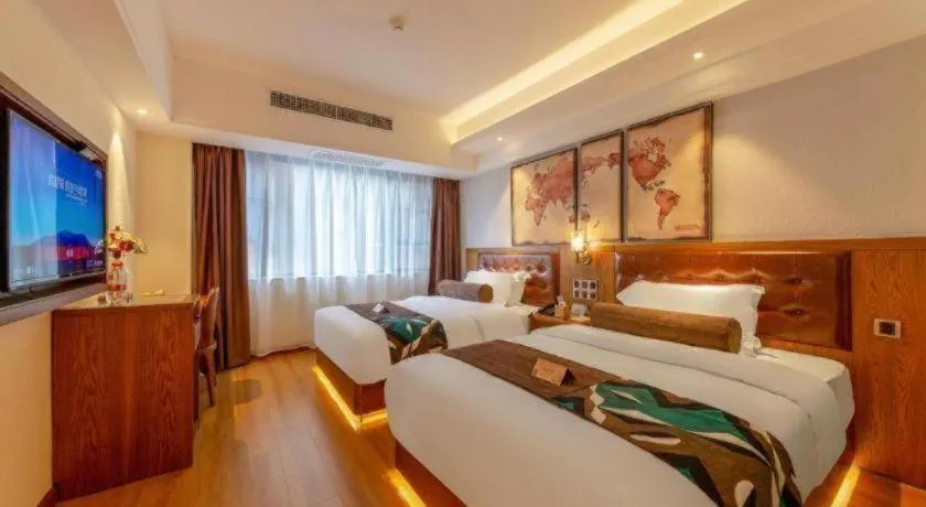 Bed in James Joyce Coffetel Kunming Railway Station Huancheng Nan Road Metro Station