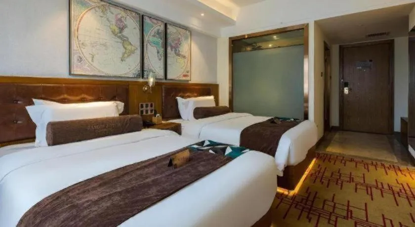 Bed in James Joyce Coffetel Kunming Railway Station Huancheng Nan Road Metro Station