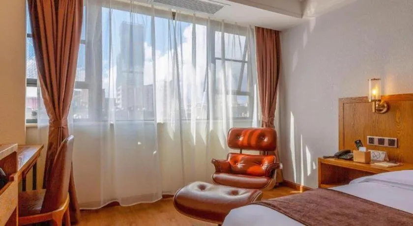 Bed in James Joyce Coffetel Kunming Railway Station Huancheng Nan Road Metro Station