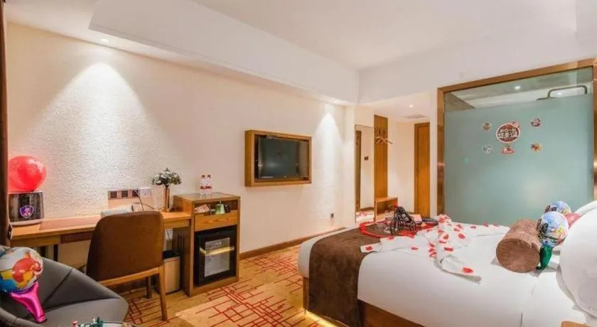 Bed in James Joyce Coffetel Kunming Railway Station Huancheng Nan Road Metro Station