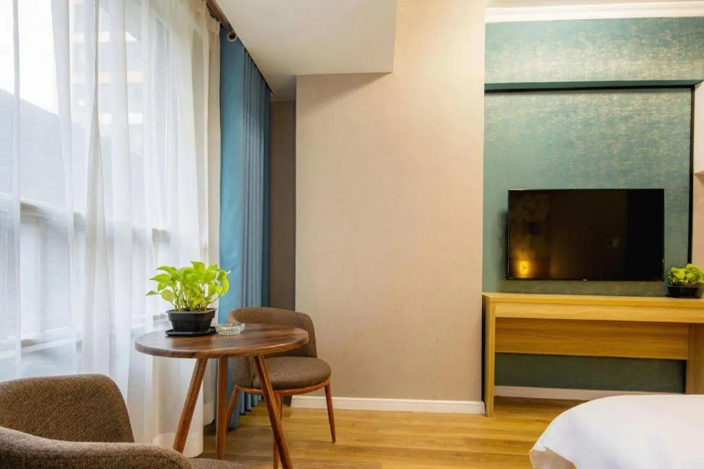 Bed in PAI Hotel Xi'an Kunming Road Hancheng South Road Metro Station