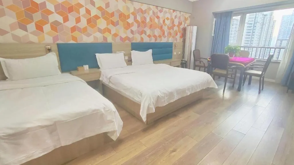 Bed in PAI Hotel Xi'an Kunming Road Hancheng South Road Metro Station