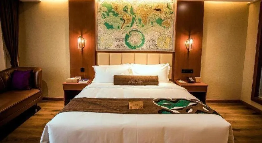 Bed in James Joyce Coffetel Xinyang Municipal Government Railway Station