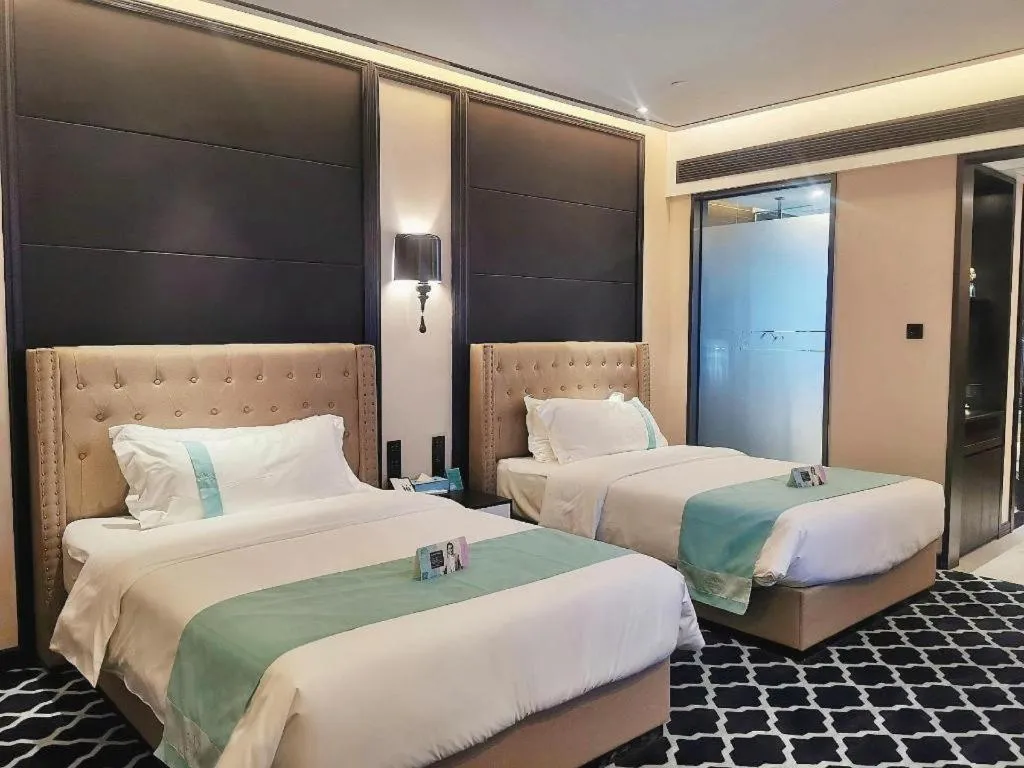 Bed in Xana Hotelle Guangzhou Luogang Science City Huangpi Metro Station