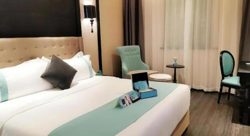 Bed in Xana Hotelle Guangzhou Luogang Science City Huangpi Metro Station