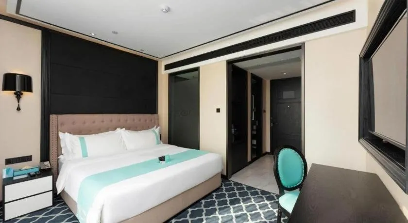 Bed in Xana Hotelle Guangzhou Luogang Science City Huangpi Metro Station