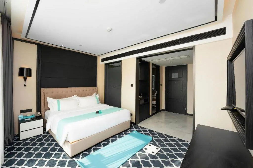 Bed in Xana Hotelle Guangzhou Luogang Science City Huangpi Metro Station