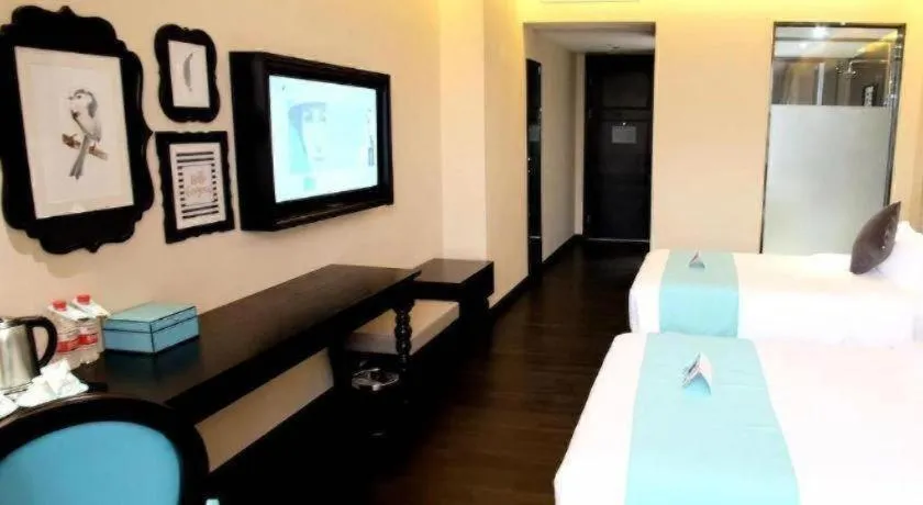 Bed in Xana Hotelle Guangzhou Luogang Science City Huangpi Metro Station