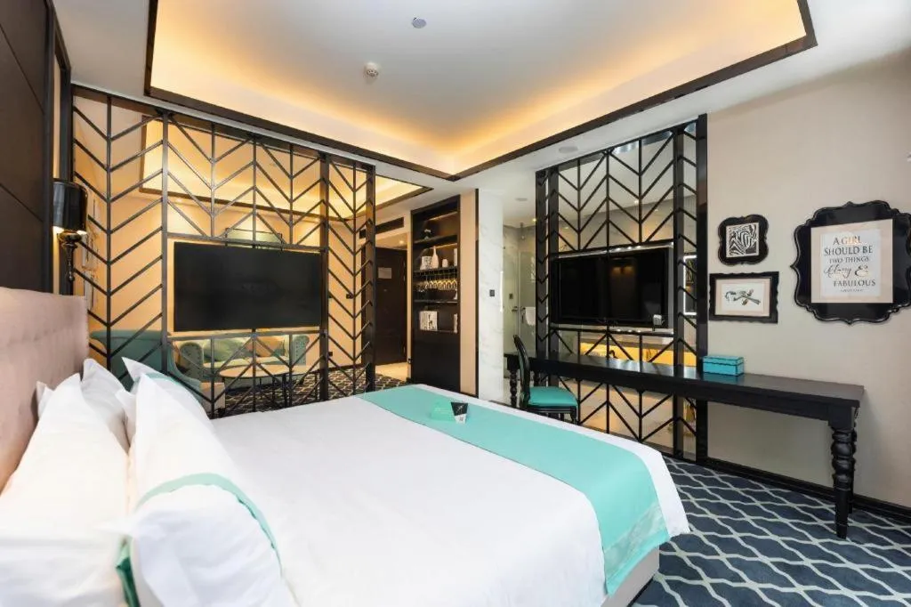 Bed in Xana Hotelle Guangzhou Luogang Science City Huangpi Metro Station