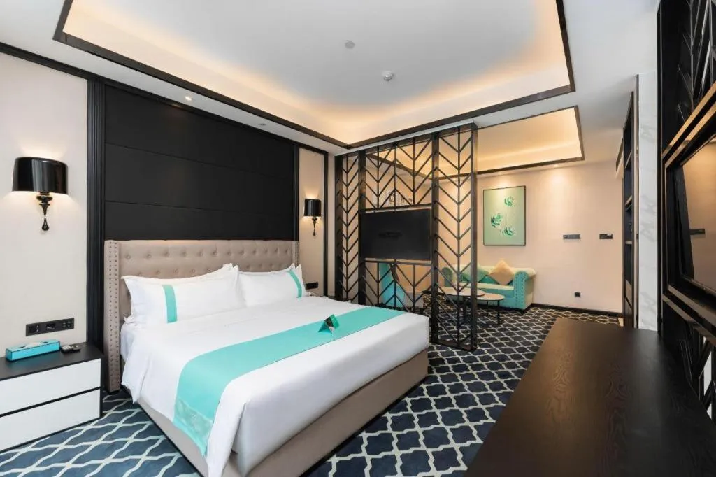 Bed in Xana Hotelle Guangzhou Luogang Science City Huangpi Metro Station