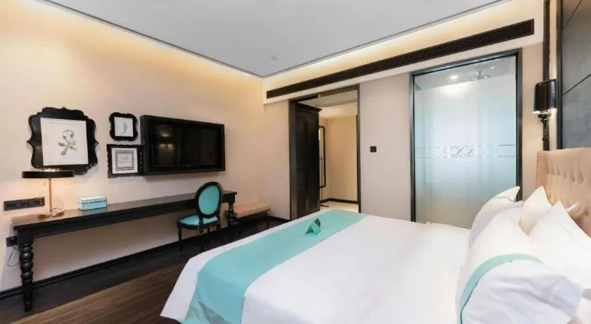 Bed in Xana Hotelle Guangzhou Luogang Science City Huangpi Metro Station