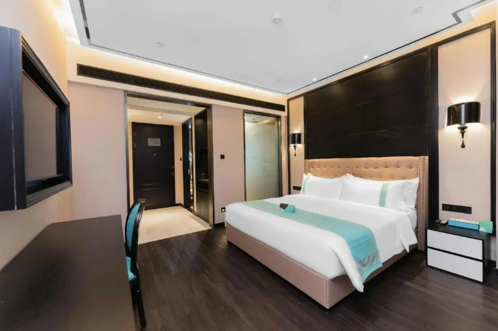 Bed in Xana Hotelle Guangzhou Luogang Science City Huangpi Metro Station