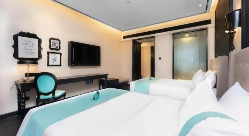 Bed in Xana Hotelle Guangzhou Luogang Science City Huangpi Metro Station