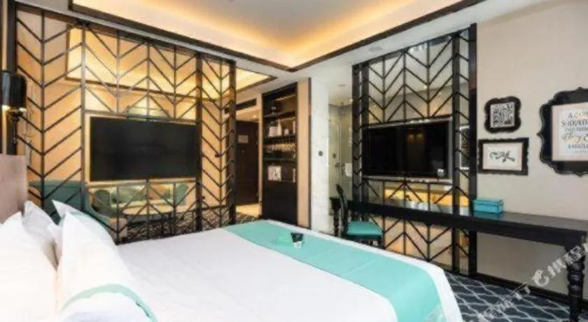 Bed in Xana Hotelle Guangzhou Luogang Science City Huangpi Metro Station