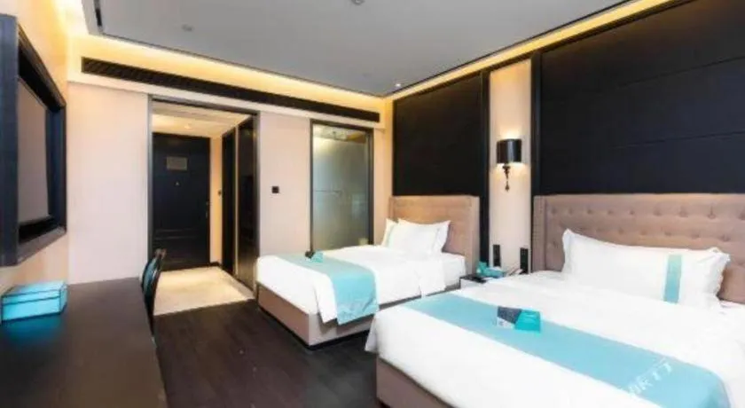 Bed in Xana Hotelle Guangzhou Luogang Science City Huangpi Metro Station