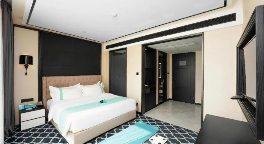 Bed in Xana Hotelle Guangzhou Luogang Science City Huangpi Metro Station