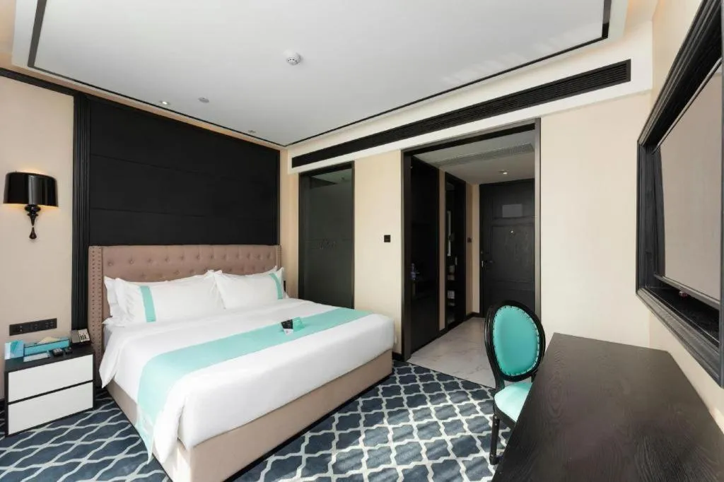 Bed in Xana Hotelle Guangzhou Luogang Science City Huangpi Metro Station