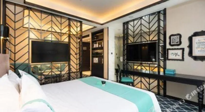 Bed in Xana Hotelle Guangzhou Luogang Science City Huangpi Metro Station