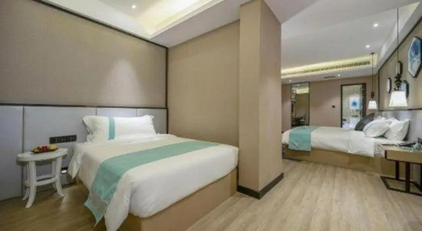 Bed in Xana Lite Hotelle Yan'an Baota Mountain