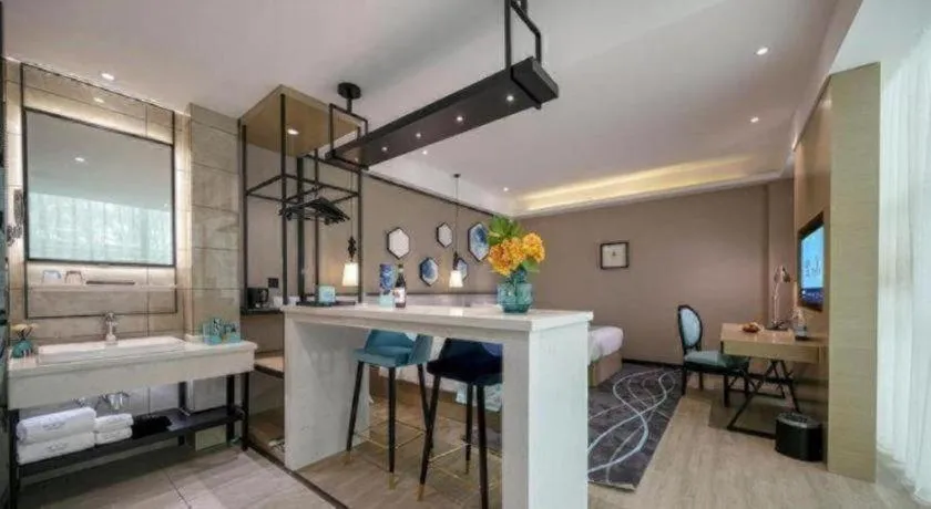 Bed in Xana Lite Hotelle Yan'an Baota Mountain