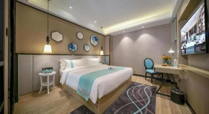 Bed in Xana Lite Hotelle Yan'an Baota Mountain