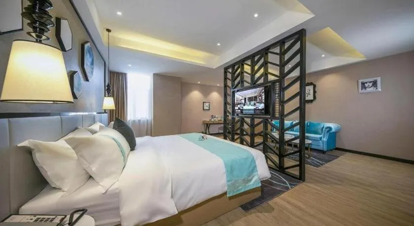 Bed in Xana Lite Hotelle Yan'an Baota Mountain