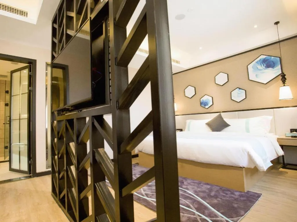 Bed in Xana Lite Hotelle Yan'an Baota Mountain