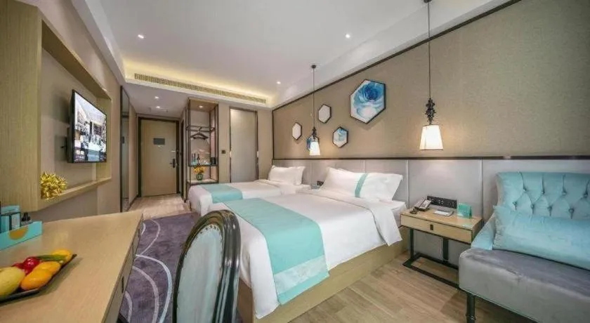 Bed in Xana Lite Hotelle Yan'an Baota Mountain