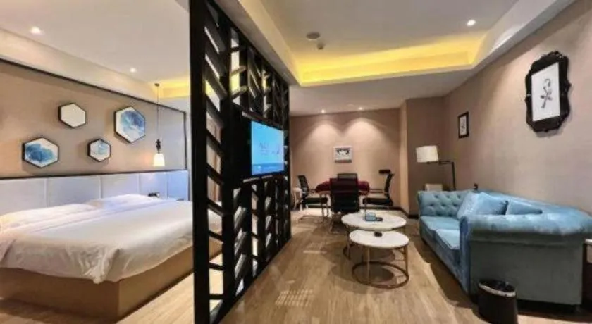 Bed in Xana Lite Hotelle Yan'an Baota Mountain