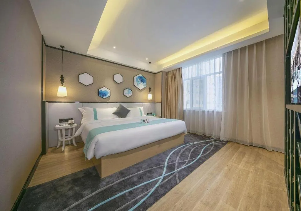 Bed in Xana Lite Hotelle Yan'an Baota Mountain