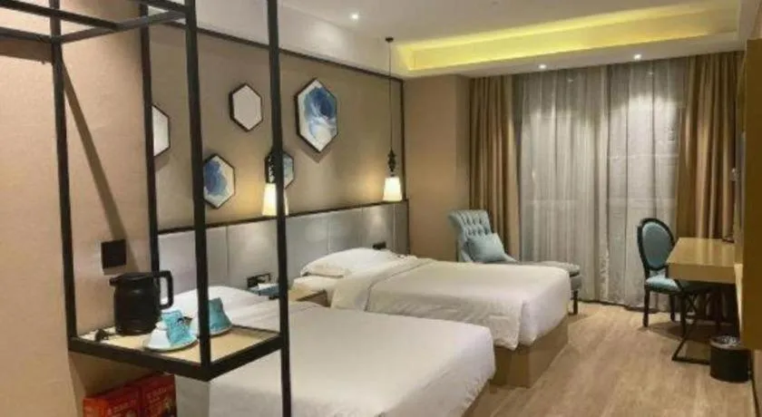 Bed in Xana Lite Hotelle Yan'an Baota Mountain