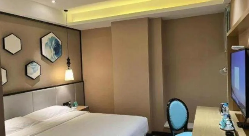 Bed in Xana Lite Hotelle Yan'an Baota Mountain