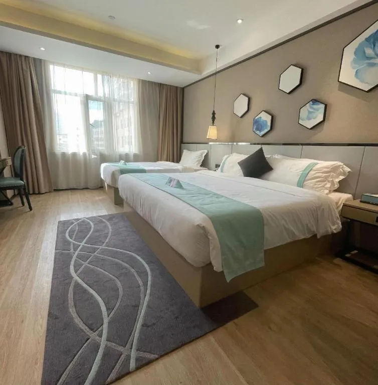 Bed in Xana Lite Hotelle Yan'an Baota Mountain