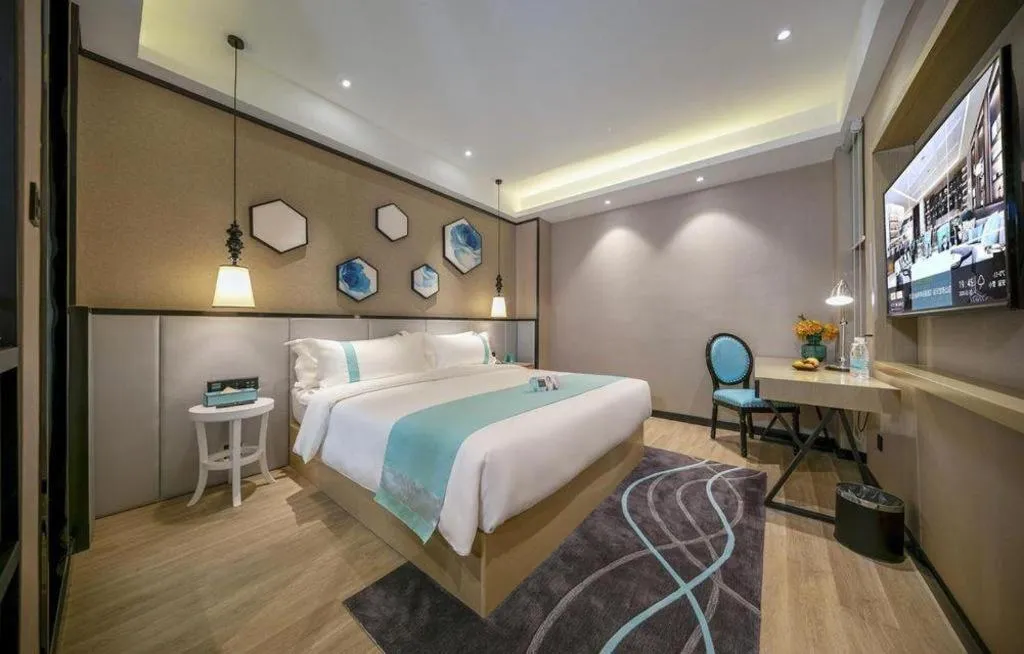 Bed in Xana Lite Hotelle Yan'an Baota Mountain